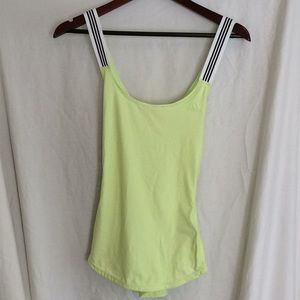 Adidas flourescent tank top